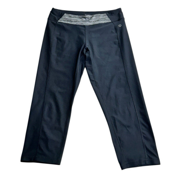 VOGO Athletica Black Athletic Leggings Sz XL Cropped Gym Bottoms Activewear - Picture 6 of 6